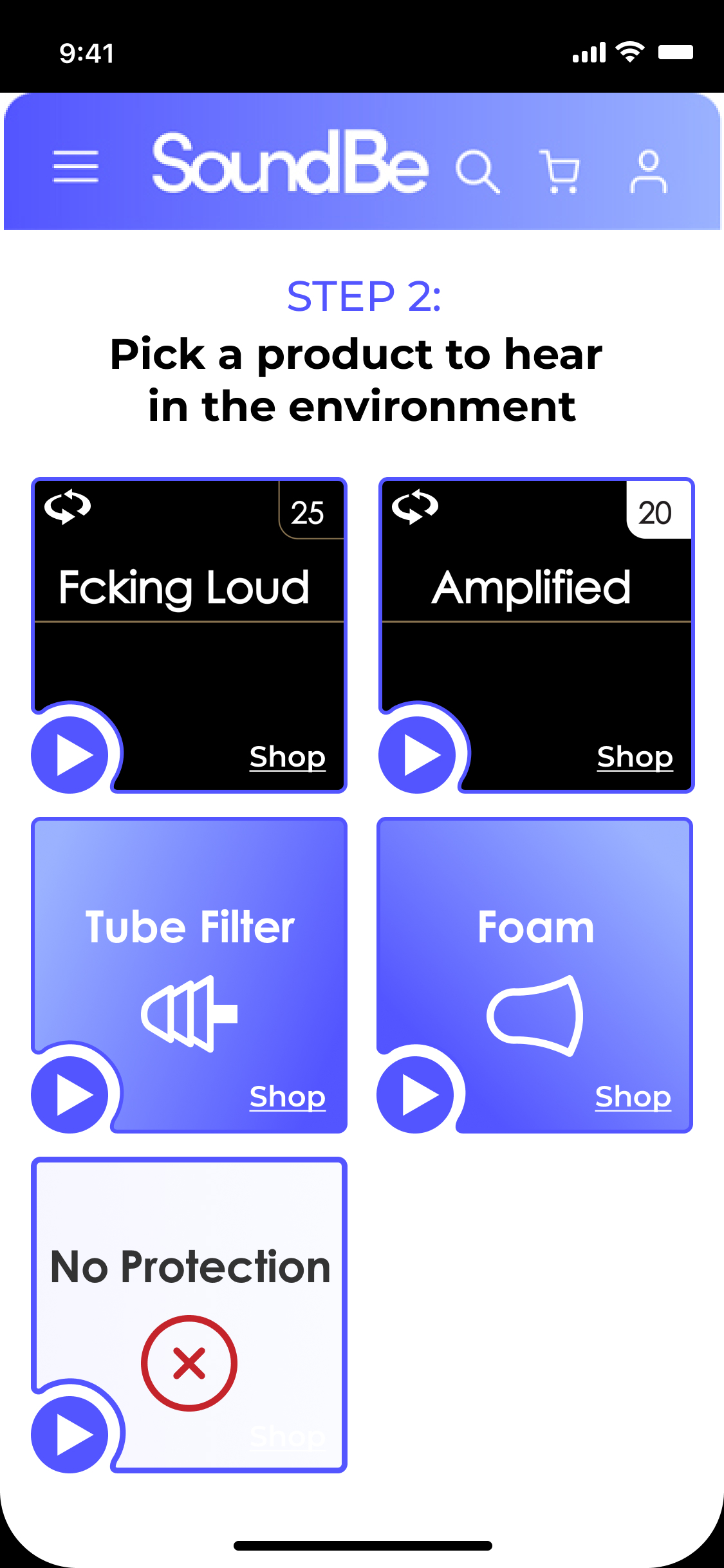 Dance selected, Step 2 product options