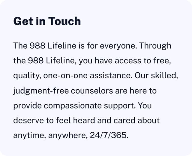 Get in Touch card