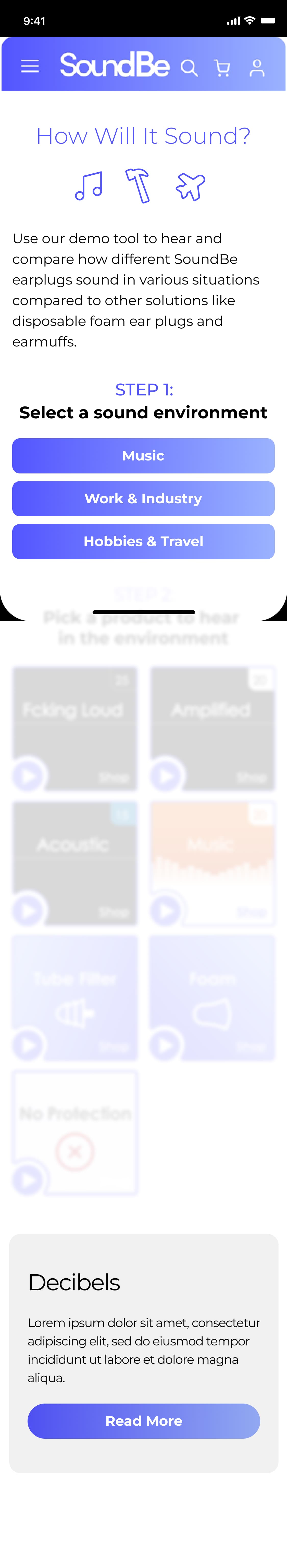 How Will It Sound tool landing page